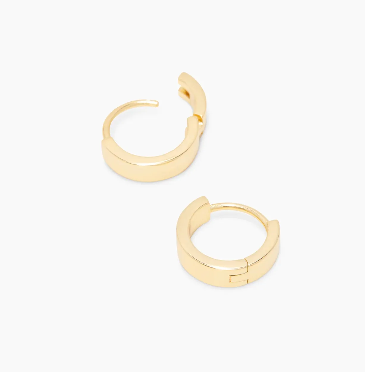 1/2" (half inch) gorjana Rose Huggie Earrings in Gold or Silver