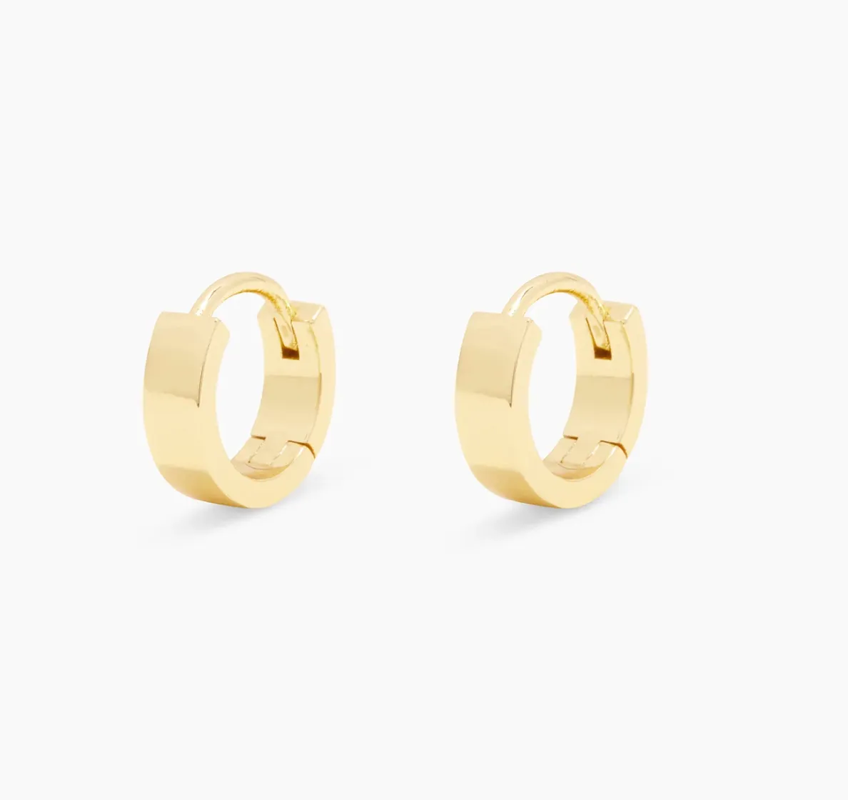 1/2" (half inch) gorjana Rose Huggie Earrings in Gold or Silver