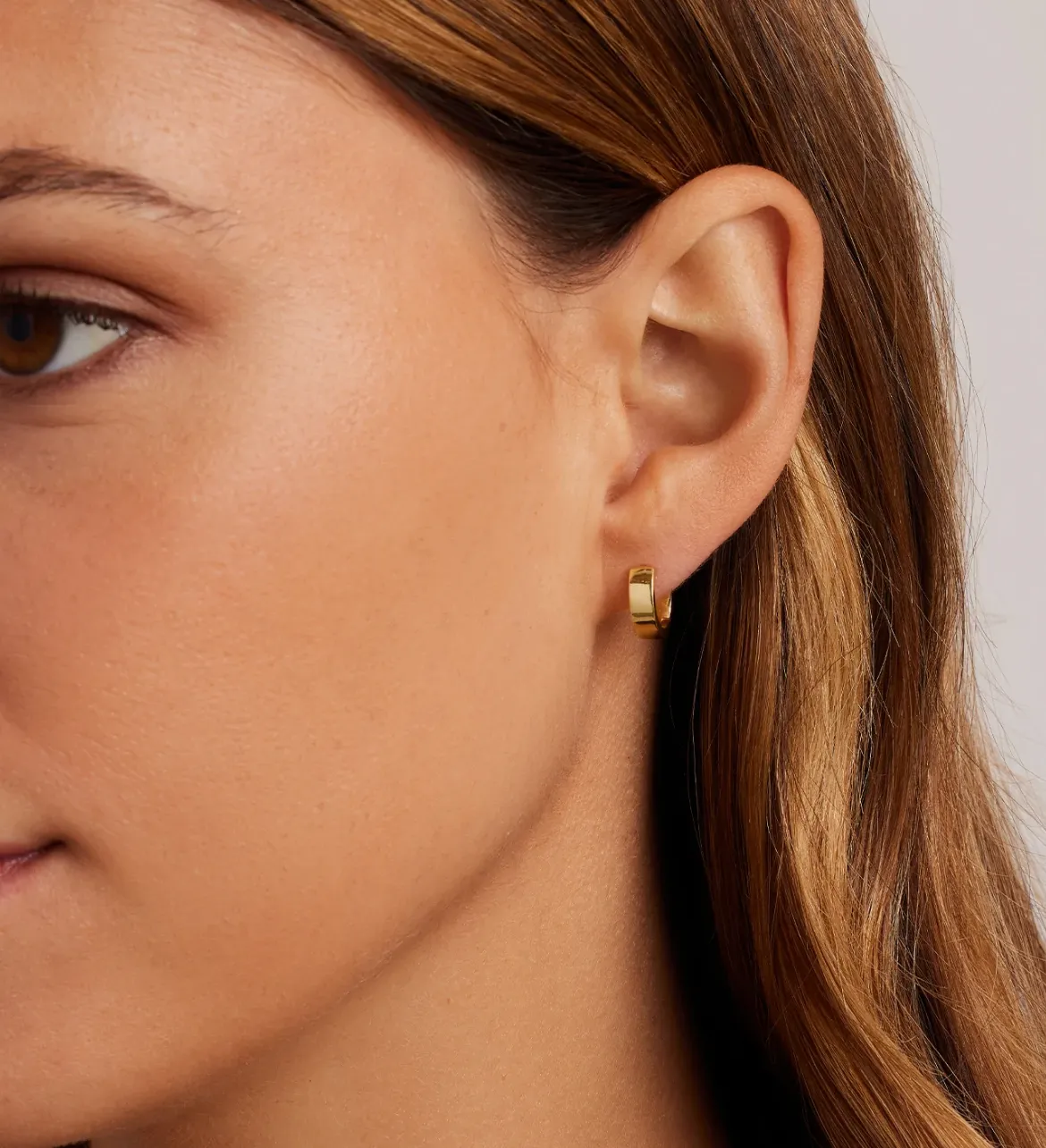 1/2" (half inch) gorjana Rose Huggie Earrings in Gold or Silver