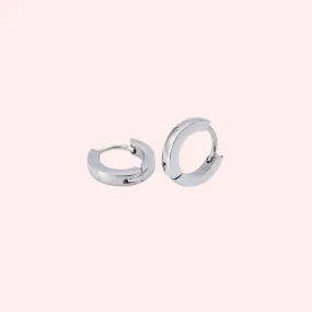 1cm Rounded Shape Huggie Hypoallergenic Earrings