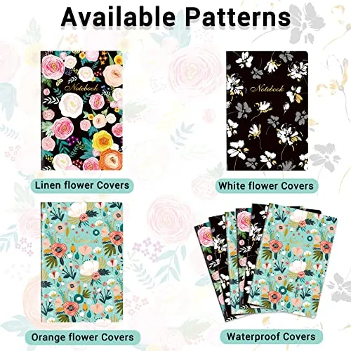 3 Pack A5 Notebook - Lined Journal Notebooks, 8'' x 5'', 270 Pages/Pack, 100gsm Thick Paper, Classic College Ruled Notebooks for Office, School Supplies