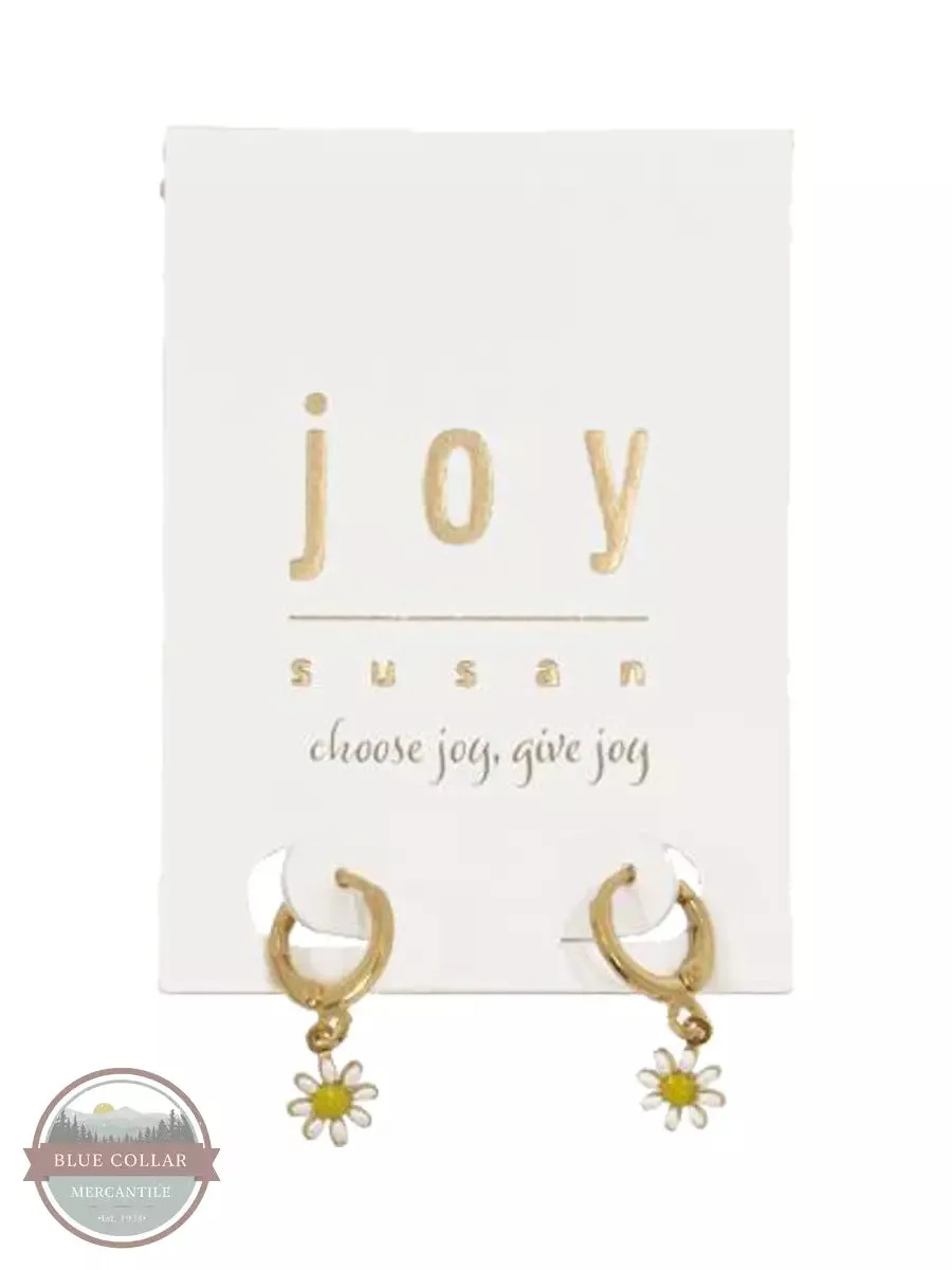 338-225E Daisy Hoop Earrings