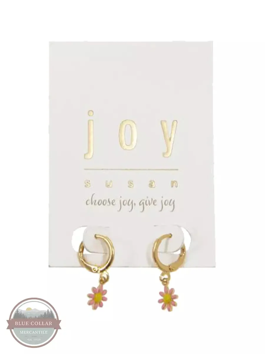 338-225E Daisy Hoop Earrings