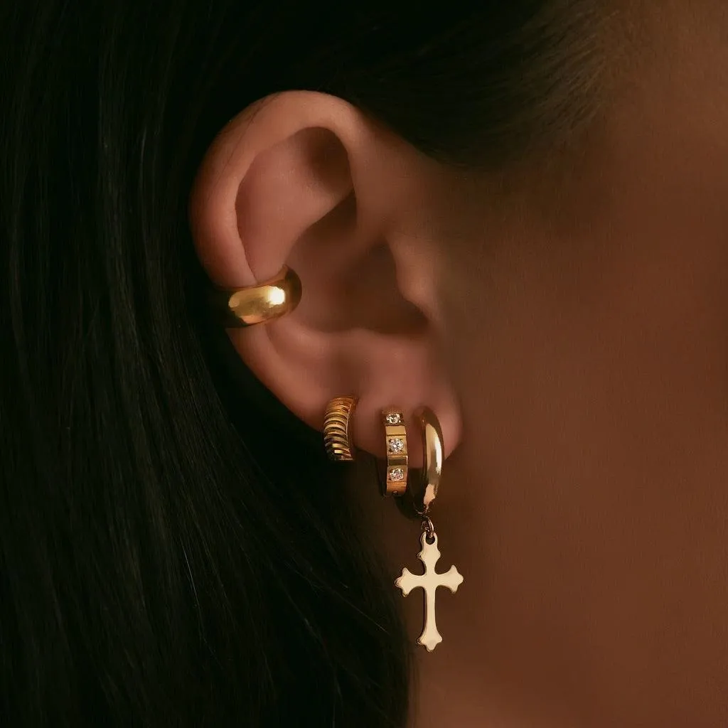 Aimee Huggie Hoop Earrings