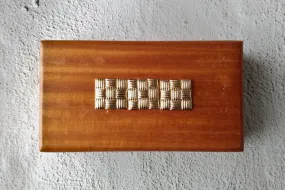 Banig Squares Mahogany Box