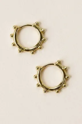 Beaded Hoop Huggie