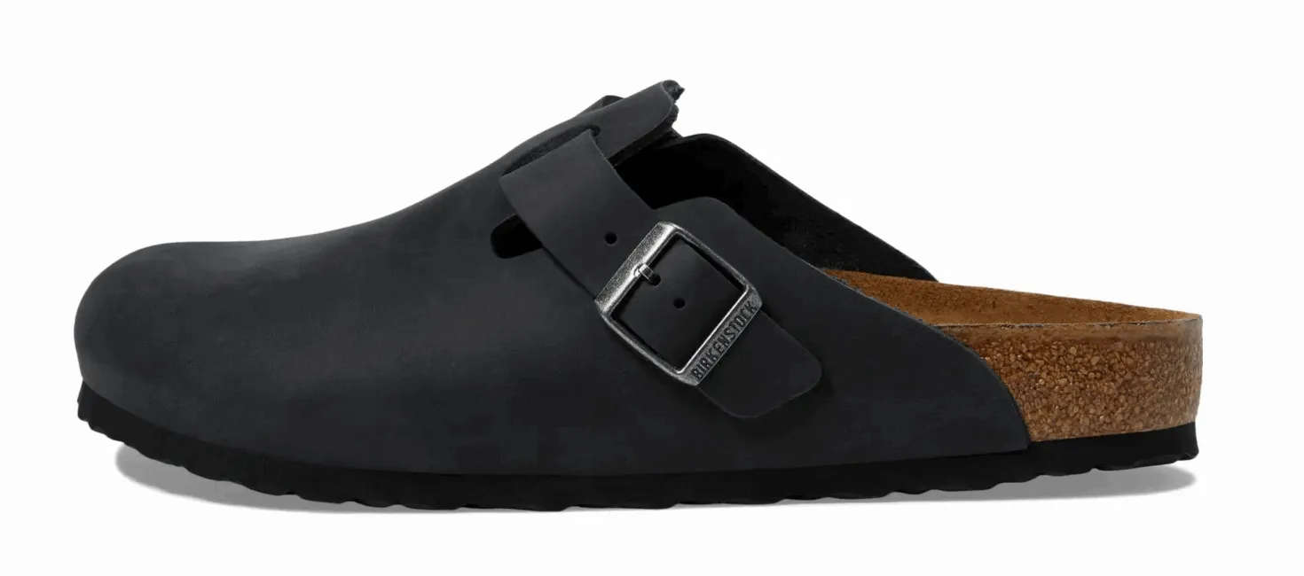 Birkenstock Boston Black Oil Unisex