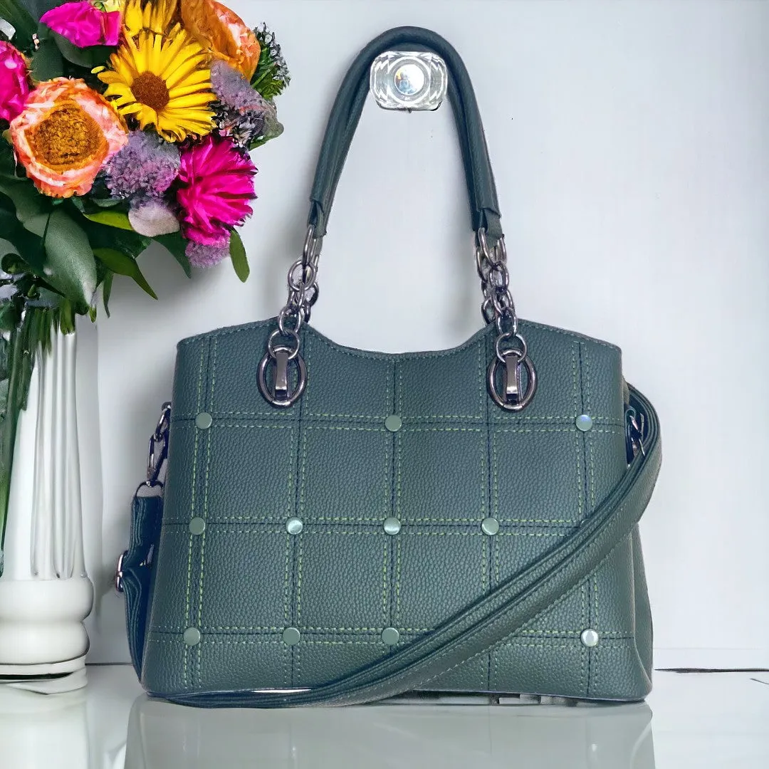 bobby Calfskin Satchel gray