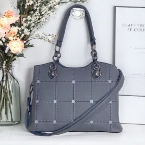 bobby Calfskin Satchel gray