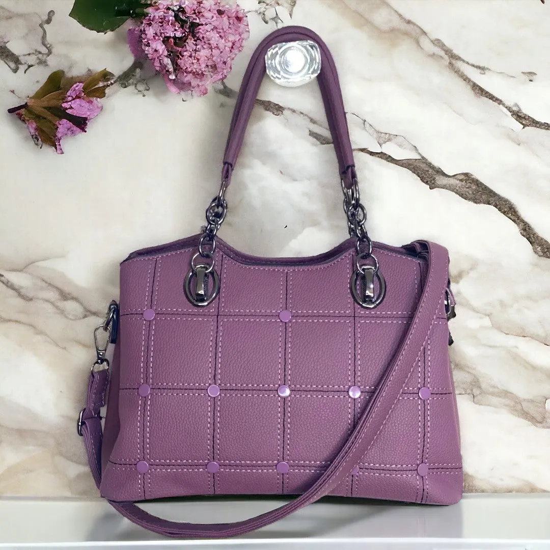 bobby Calfskin Satchel gray