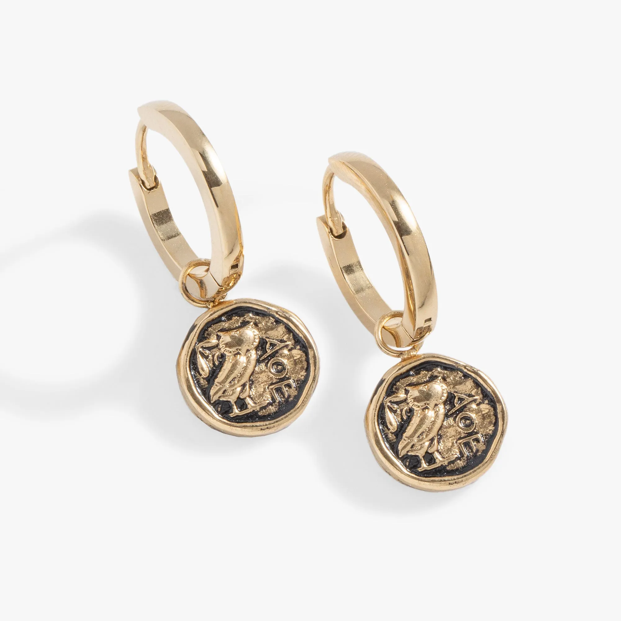 Coin Hoop Earring