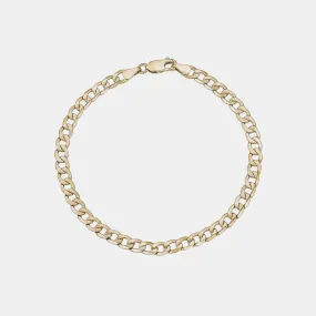 Flat Concave Curb Bracelet