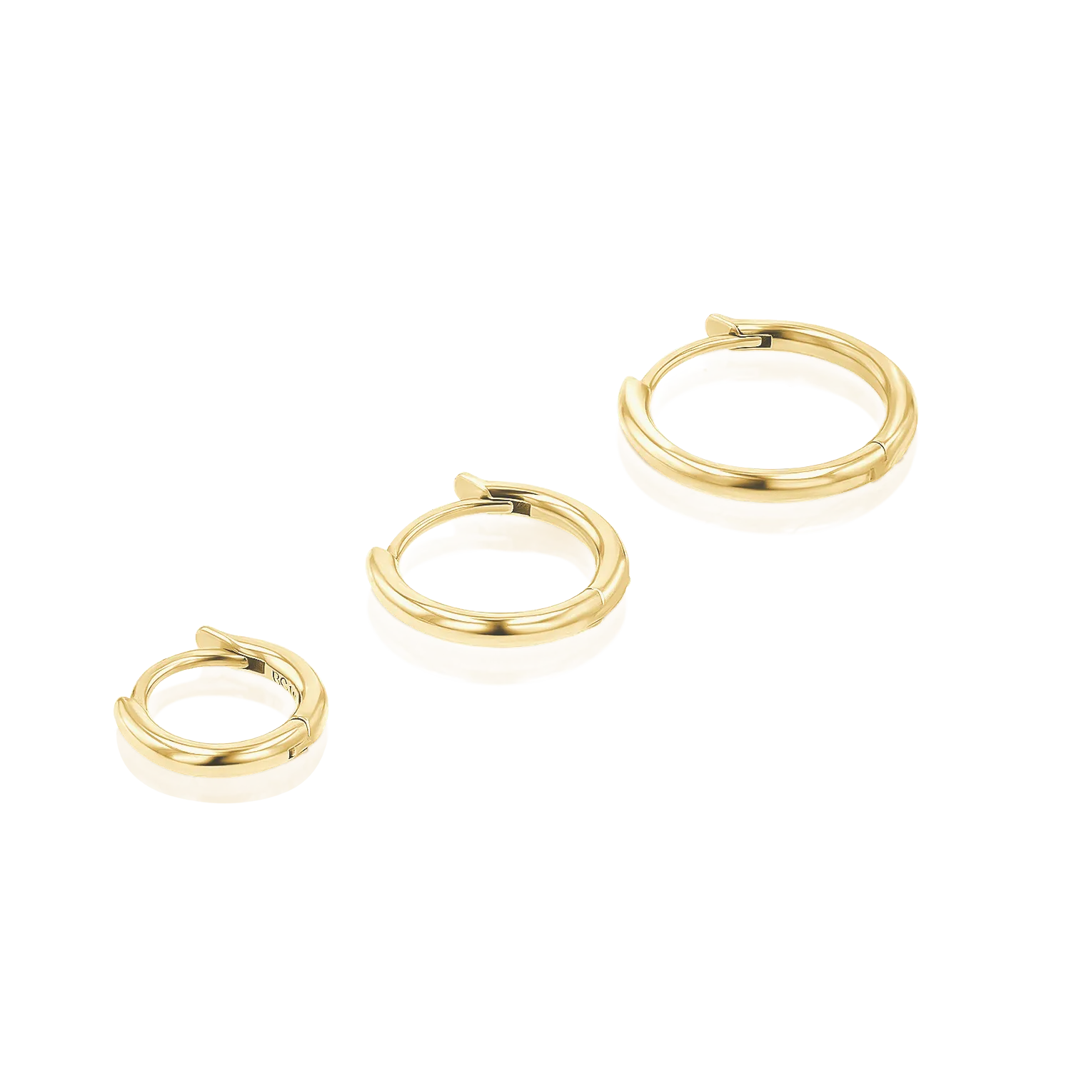 Grand Solid Huggie Hoop Earrings