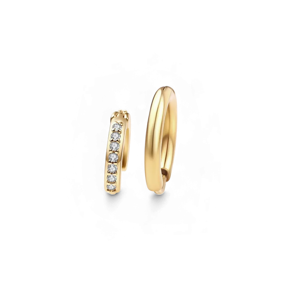 Huggie Earrings Set