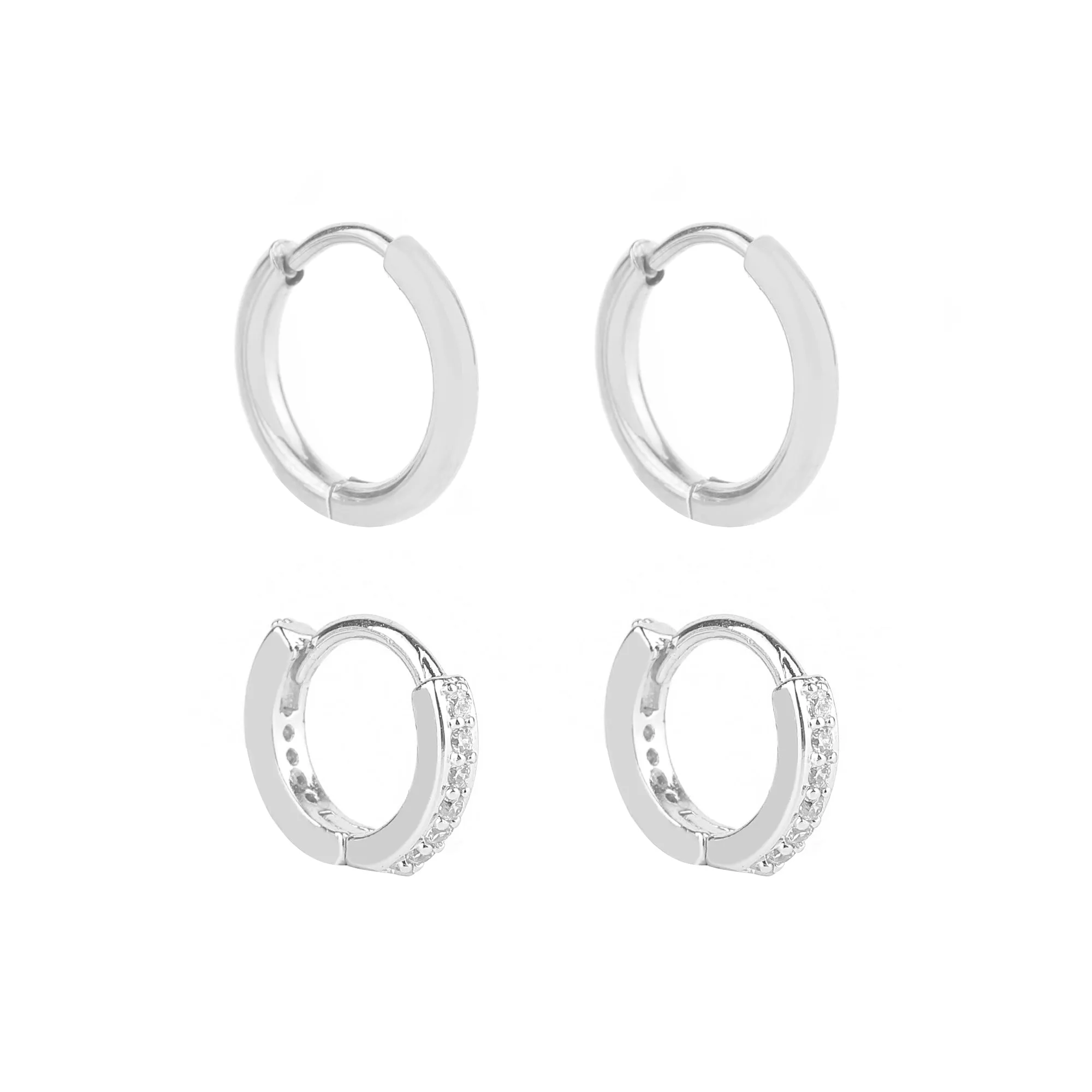 Huggie Earrings Set