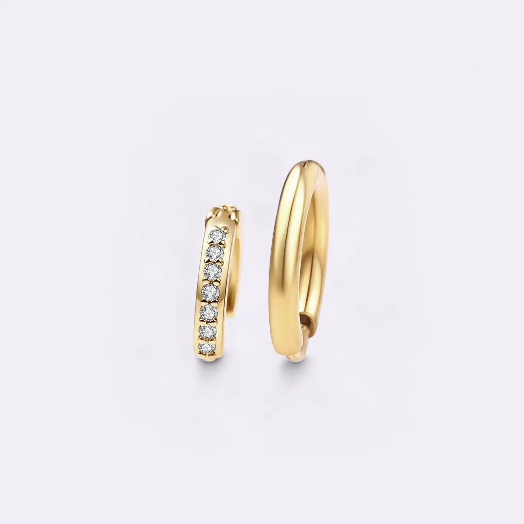 Huggie Earrings Set