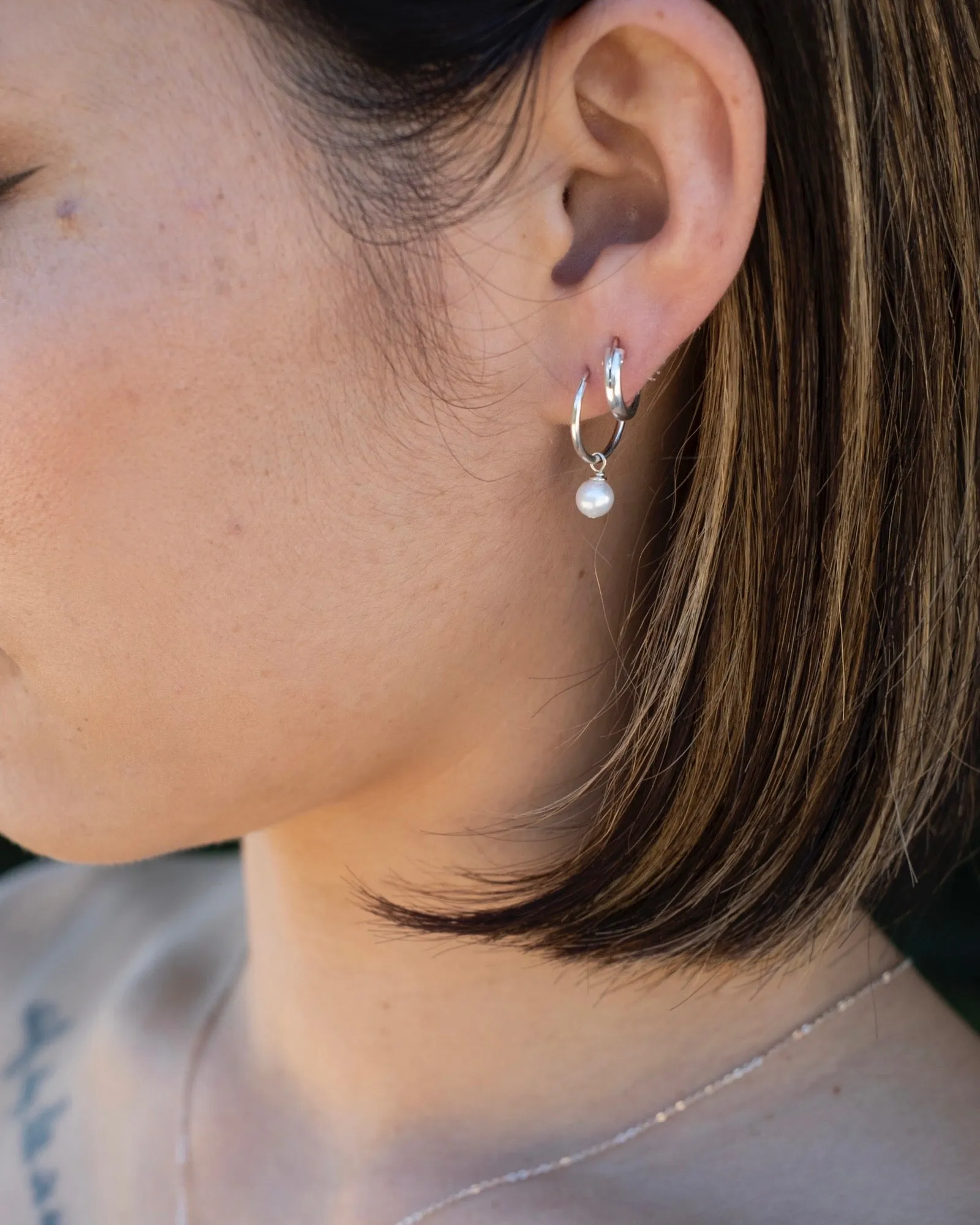 Huggie hoops (Silver)