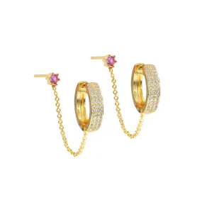 Maeve Earrings - Pink