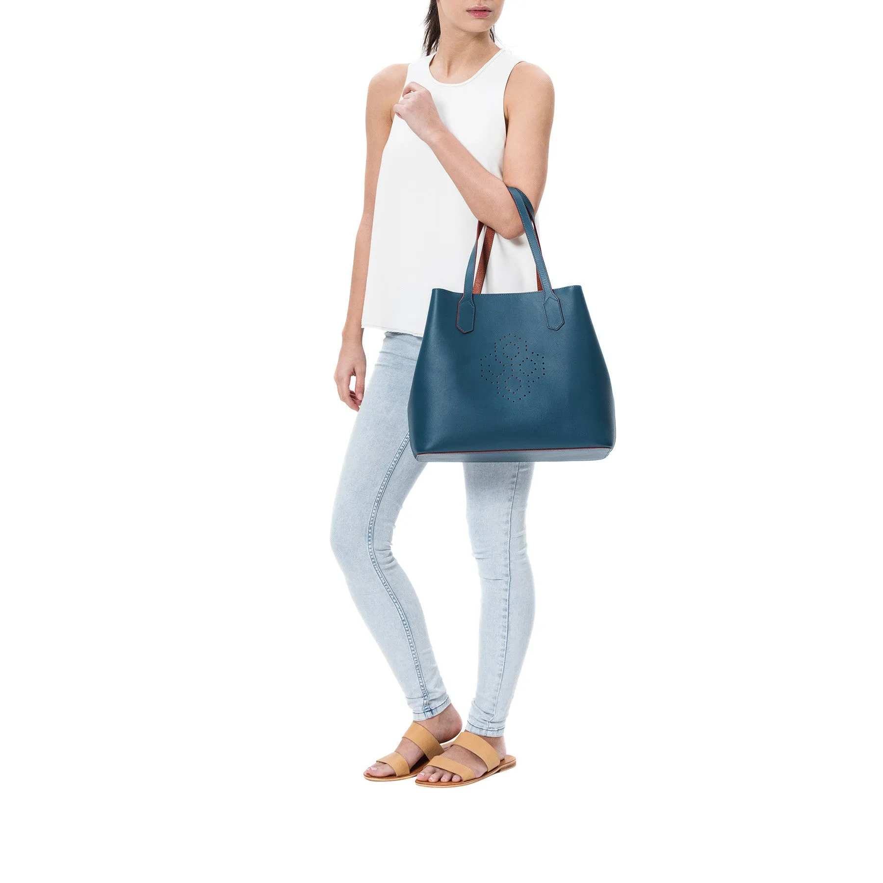 Monogram Tote - Fern