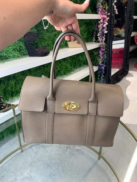 Mulberry Bayswater Handbag Taupe
