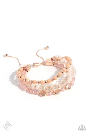 Paparazzi Dewy Delight Rose Gold Fashion Fix Bracelet