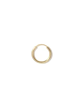 Rose Hoop earring <br>Solid Gold
